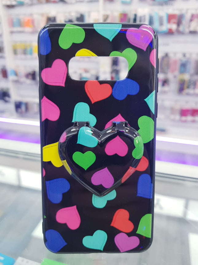 Samsung Galaxy S10e achterkant hoesje liefde hart met spiegel Backcover case