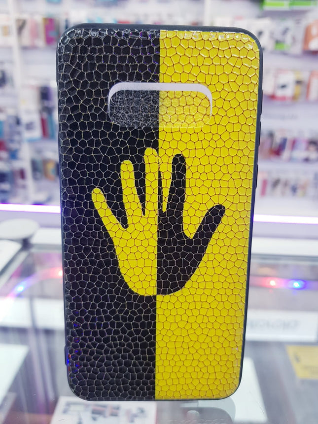 Samsung Galaxy S10e achterkant hoesje stop hand print Backcover case