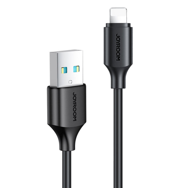 Joyroom 0.25m USB Oplaad-/Datakabel - Lightning 2.4A  Zwart (S-UL012A9)