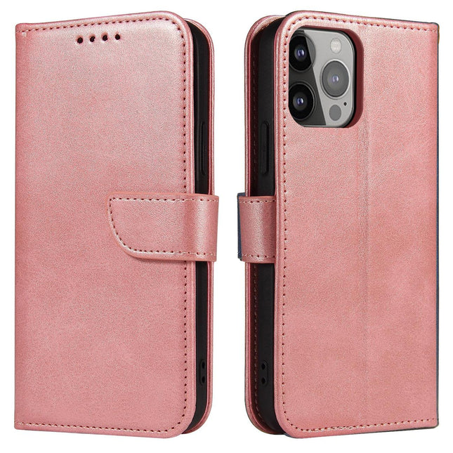 iPhone 14 Pro Max hoesje boekcase wallet case magneet roze