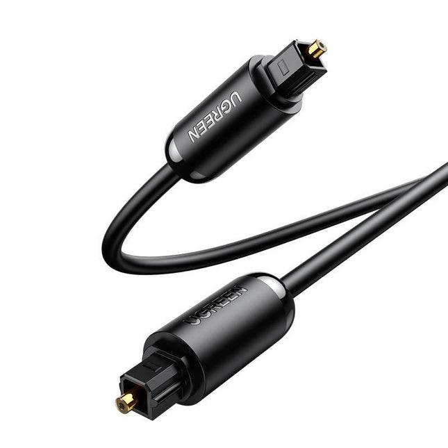 UGREEN AV122 Toslink Audio optische kabel, aluminium gevlochten, 2m (zwart)