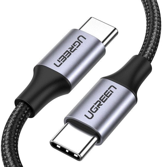 Ugreen 1 Meter USB C TO USB C Zwart Kabel 60W PD Snellader