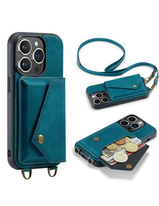 iPhone 14 Pro hoesje met ruimte voor pasjes groen