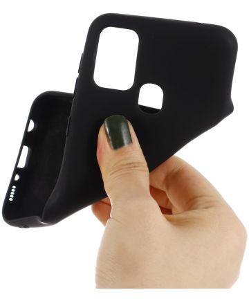 Huawei Telefoon zwart siliconen (gel) achterkant hoesje | Back Cover TPU zwart hoesje zacht dun achterkant Silicone Cover Bumper