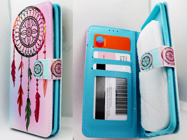 Samsung Galaxy S8 Plus droomvanger Dreamcatcher print case wallet hoesje