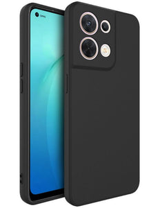 Oppo A78 5G hoesje achterkant silliconen case zwart Cover black