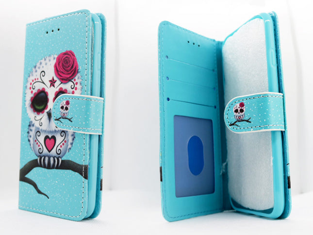Samsung Galaxy S10e hoesje Uil Print- Wallet Case owl foto
