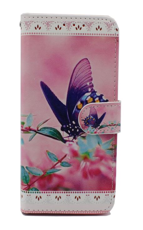 Huawei P Smart 2019 hoesje vlinders print mapje- Wallet Case butterflies