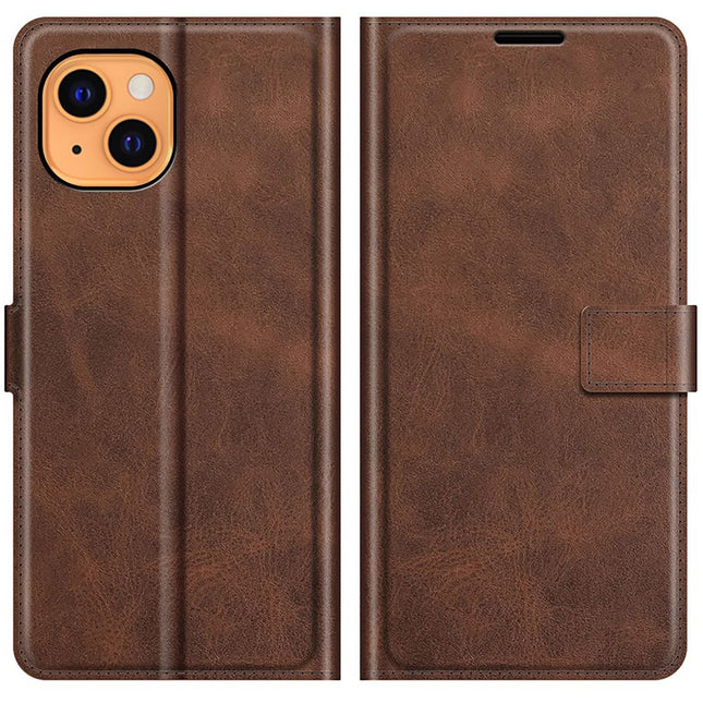 iPhone 13 Mini hoesje wallet case boekcase bruin