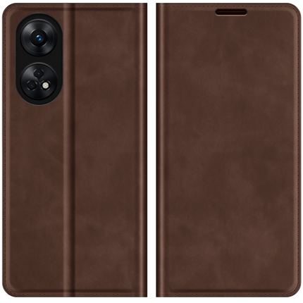 Oppo Reno 8T 4G hoesje wallet case bruin boekcase