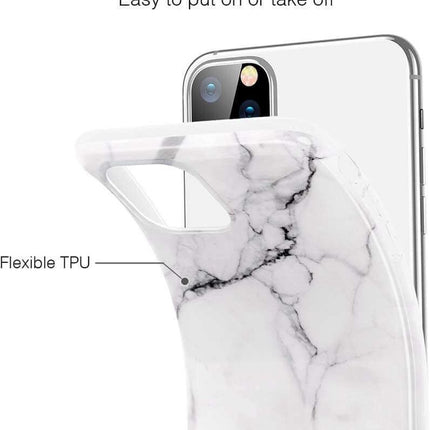 ESR Marble TPU marmer hoesje voor iPhone 11 Pro Max - wit