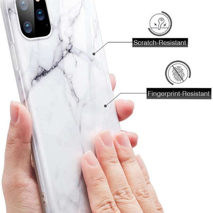 ESR Marble TPU marmer hoesje voor iPhone 11 Pro Max - wit