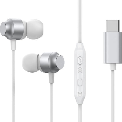 Joyroom JR-EC06 USB-C in-ear hoofdtelefoon - zilver