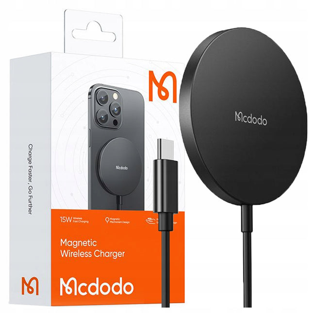 Mcdodo Moon Series Magnetische Draadloze Oplader (CH-4360) – 15 W, Ultradun Design – Zwart