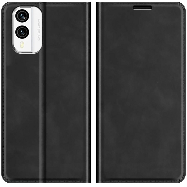 Hoesje voor Nokia X30 Magnetic Wallet Case - Zwart