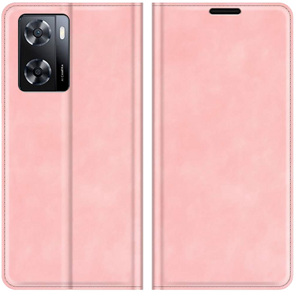 Oppo A77 5G / Oppo A57s hoesje case Bookcase roze