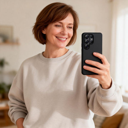 Samsung Galaxy S26 Ultra hoesje matte zwart Case