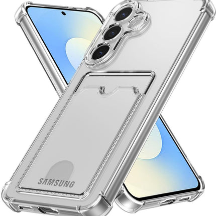 Samsung S25 FE 5G / S26 FE 5G  hoesje Anti Shock Transparant met pasjeshouder