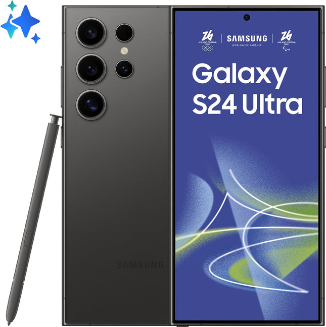 Samsung Galaxy S24 Ultra 5G – 256GB – 12GB RAM – Titanium Black – Grade A  – Margeproduct