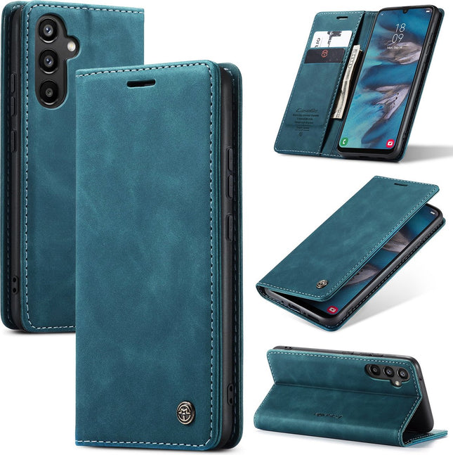 CASEME Geschikt voor Samsung Galaxy A54 hoesje - Wallet Case - Blauw - Caseme