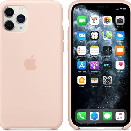 Apple siliconen hoesje voor iPhone 11 Pro (roze zandkleur)
