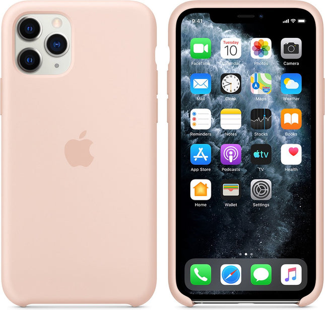 Apple siliconen hoesje voor iPhone 11 Pro (roze zandkleur)
