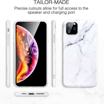 ESR Marble TPU-Marmorhülle für iPhone 11 Pro Max – weiß 