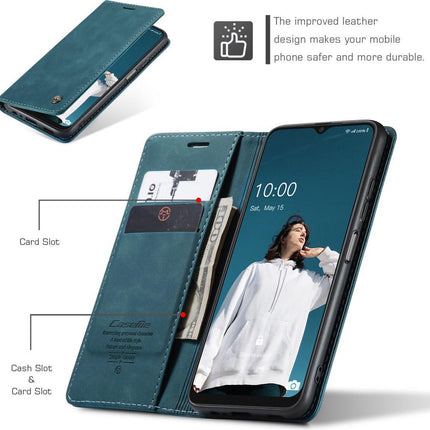 Samsung Galaxy A22 5G hoesje - Wallet Case - Blauw - Caseme