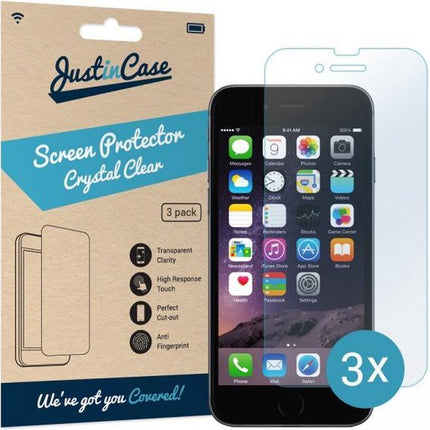 Just in Case Displayschutzfolie passend für das Apple iPhone 6 / 6S – Kristallklar – 3 Stück