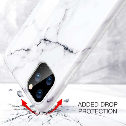 ESR Marble TPU marmer hoesje voor iPhone 11 Pro Max - wit