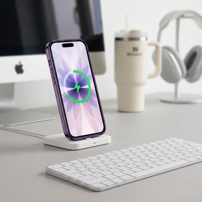 iPhone 17-hoesje – glanzend lavendel, MagSafe