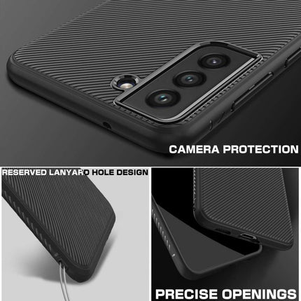 Just in Case Samsung Galaxy S21 FE Texture TPU Case - Black