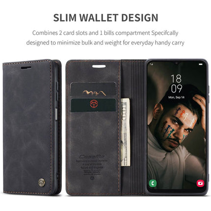 Samsung Galaxy A13 4G hoesje Retro Wallet Case Zwart