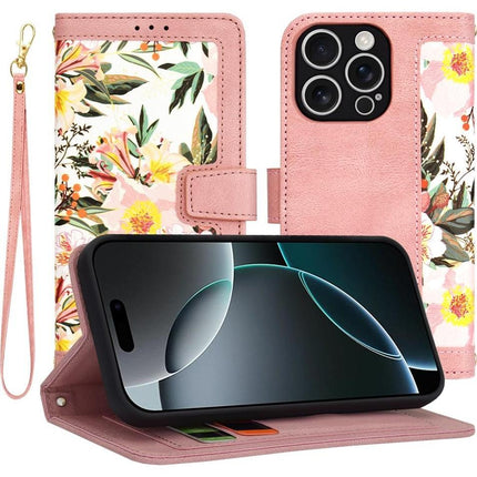 Techsuit FlipCraft Hoesje voor iPhone 16 Pro – Sweetheart Roze