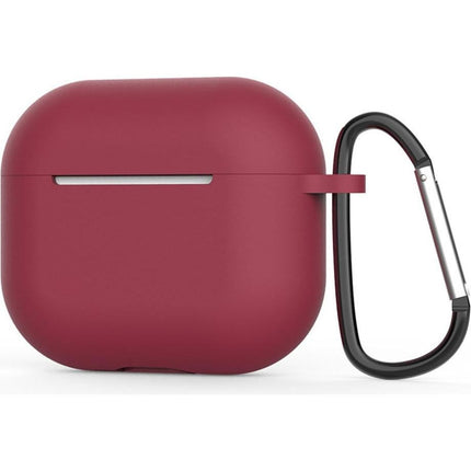 Techsuit Siliconen Hoesje voor AirPods 4 (THBX1) – Ultradun en Glad – Bordeauxrood