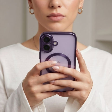 iPhone 17-hoesje – glanzend lavendel, MagSafe