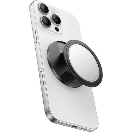 Mcdodo 2-in-1 Opvouwbare Magnetische Telefoonstandaard (MR-7912) – Ingebouwde Make-upspiegel, Leder – Zwart