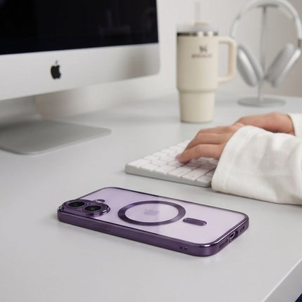 iPhone 17-hoesje – glanzend lavendel, MagSafe