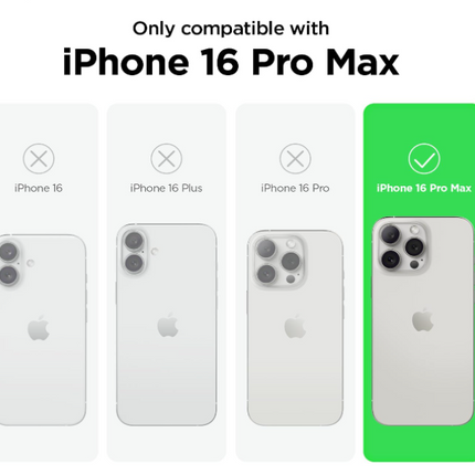 Hoesje voor iPhone 16 Pro Max Magnetic Magsafe Lens Protection Case Groen