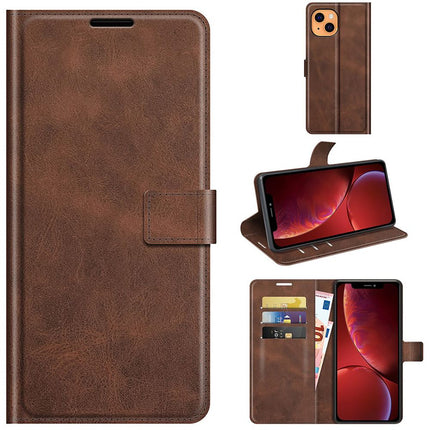 iPhone 13 Mini hoesje wallet case boekcase bruin