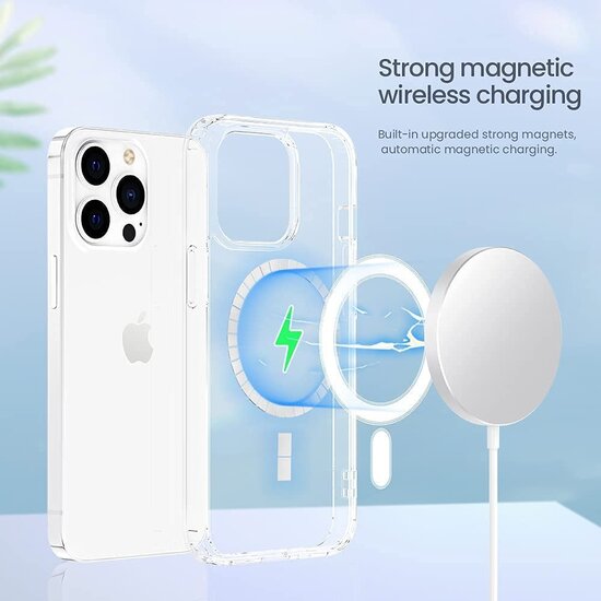 iPhone 14 Pro Hülle transparentes MagSafe Case 