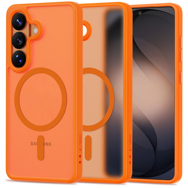 Samsung Galaxy S26 hoesje magsafe matte Case oranje
