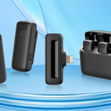 Microfoon met oplaadcase Apexel APL-MIC014 lightning, 2 stuks