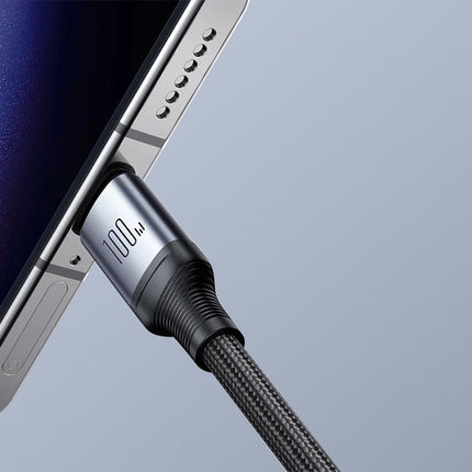 Kabel Speedy USB-C naar 2x USB-C Joyroom SA21-1T2/ 100W / 1,5m (zwart)