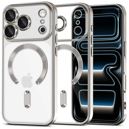 iPhone 17 Pro hoesje magnetische lens bescherming zilver