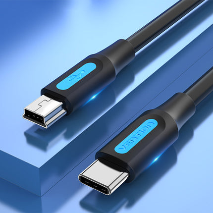USB-C 2.0 auf Mini-B 2A Kabel 1m Vention COWBF schwarz