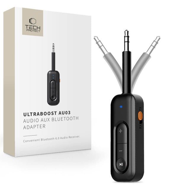 AUDIO ADAPTER AUX BLUETOOTH 6.0 BLACK