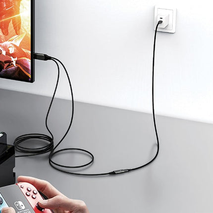 USB-C naar HDMI 2.1 4k30Hz RayCue-kabel, 2 m (zwart)