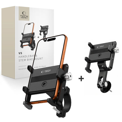 Telefoonhouder voor fiets, motor, scooter - zwart