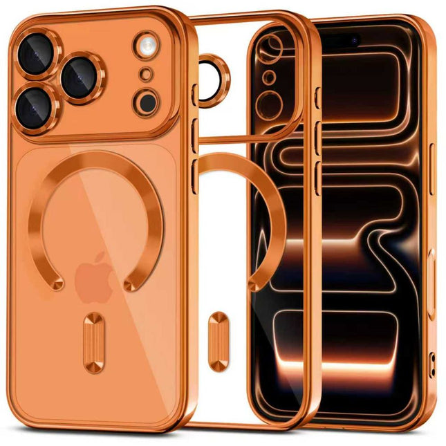 iPhone 17 Pro Max hoesje magnetische lens bescherming oranje